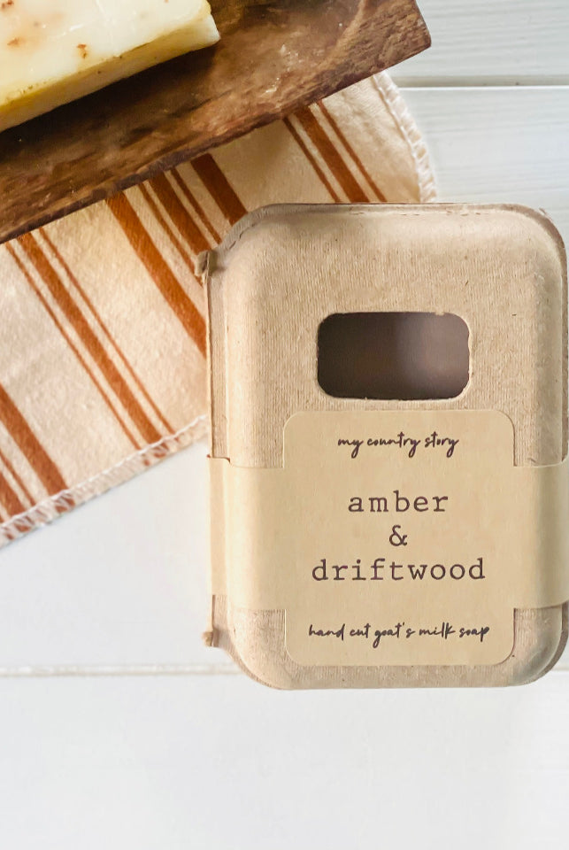 Amber + Driftwood Goat's Milk Soap