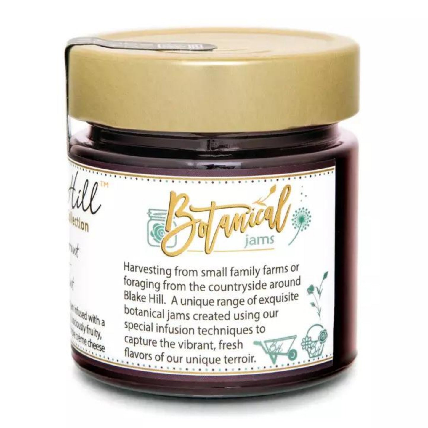 Botanical Jam Collection- Black Currant with Wild Mint Side Profile About Botanical Jams 