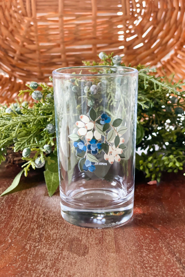 Blueberry Field Mini Juice Glass