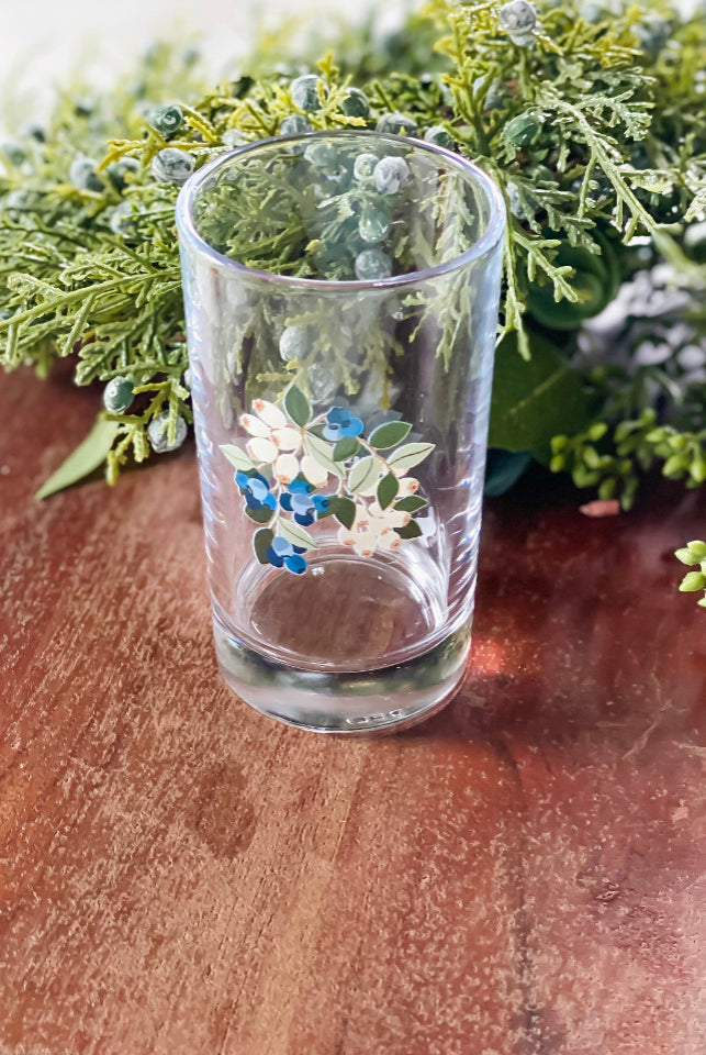Blueberry Field Mini Juice Glass Top