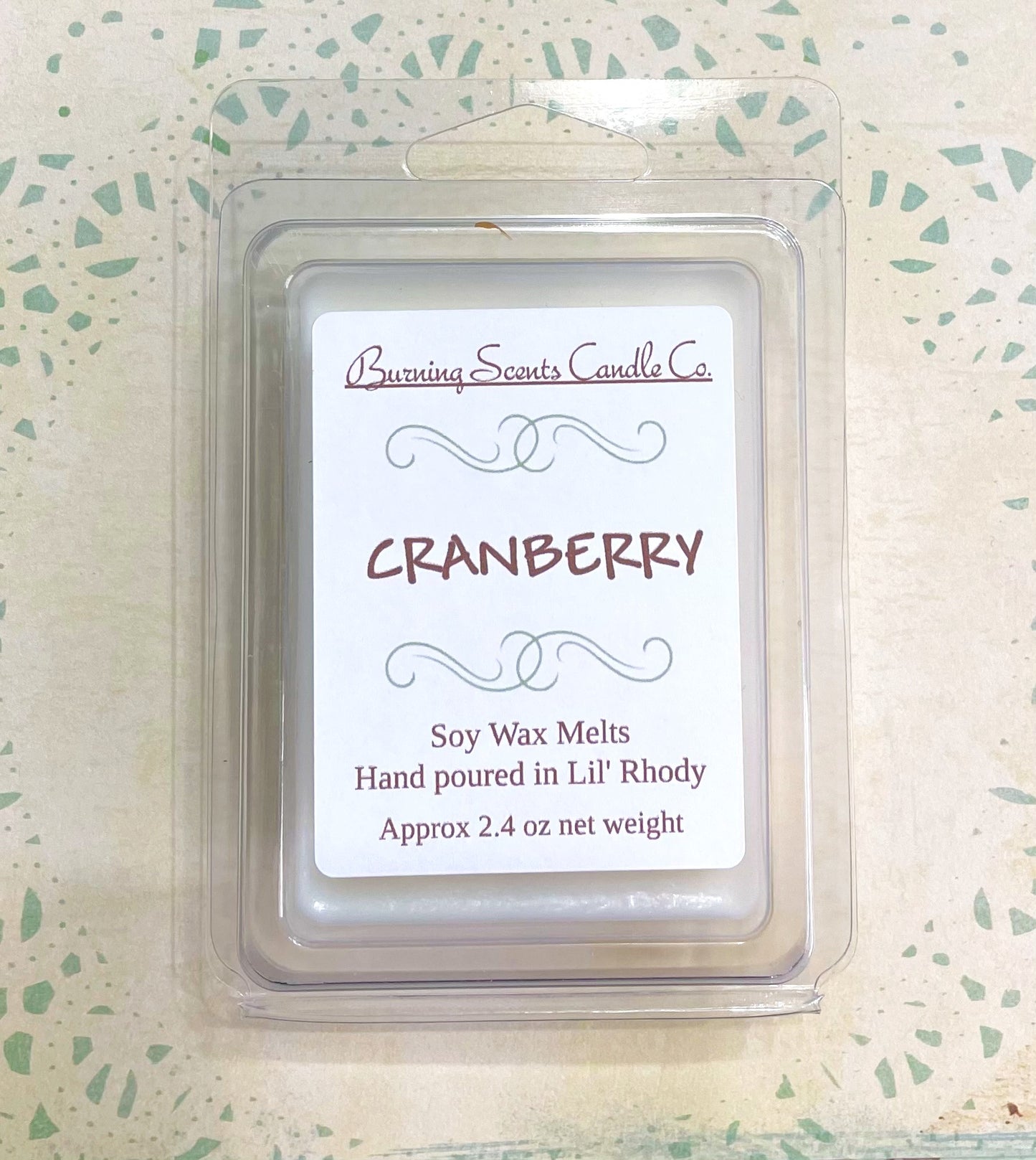 Hand Poured Soy Wax Melts- Cranberry