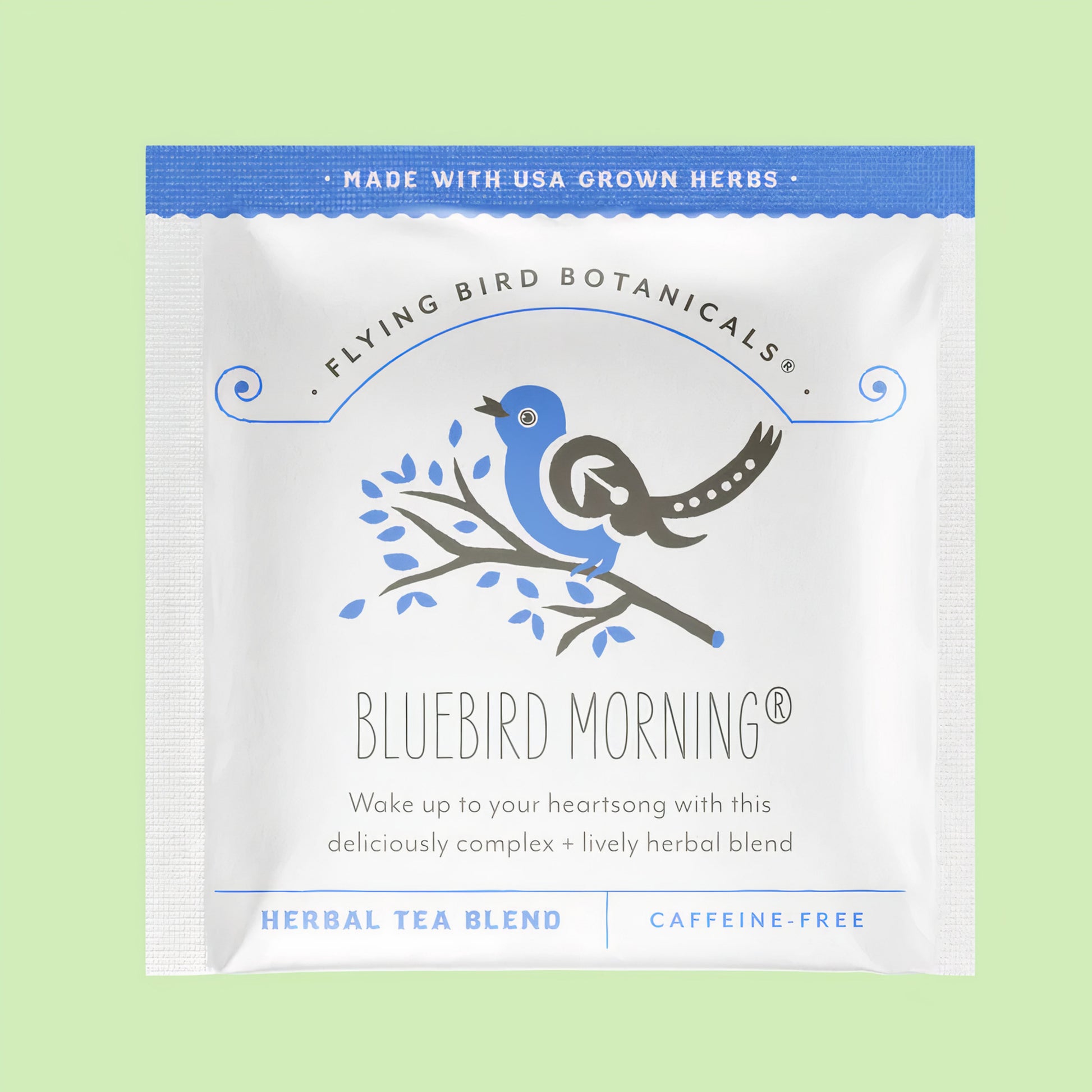 Individual Tea Bag Envelope- Bluebird Morning