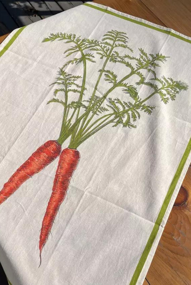 Fresh Carrots Floursack Kitchen Towel
