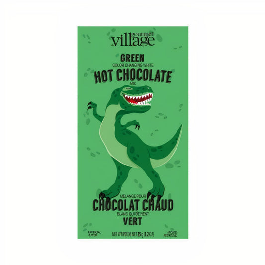 Mini Green Colored White Hot Chocolate- Dinosaur