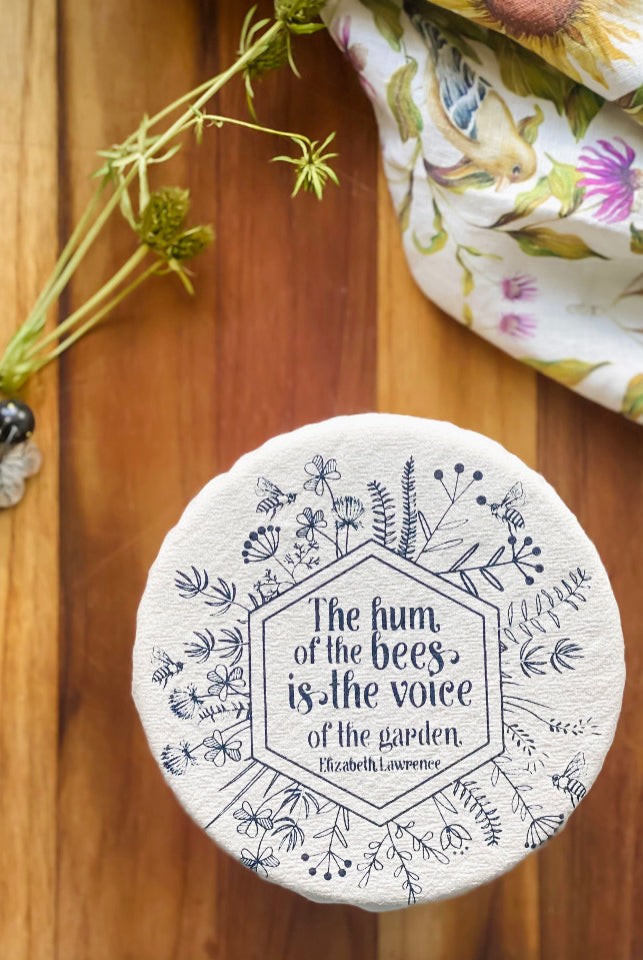 Hum of the Bees Fabric Bowl Cover- Small