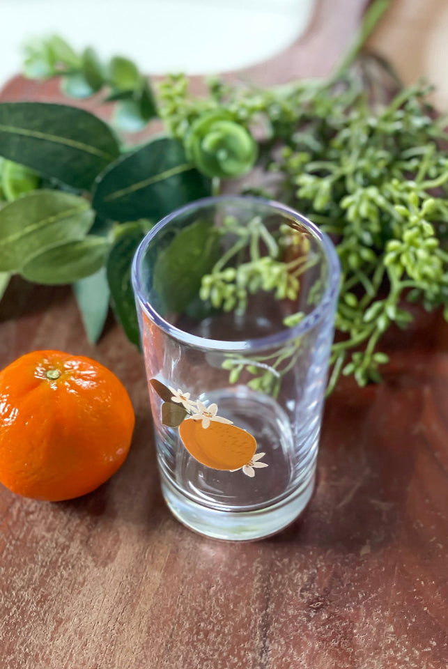 Orange Orchard Mini Juice Glass Top