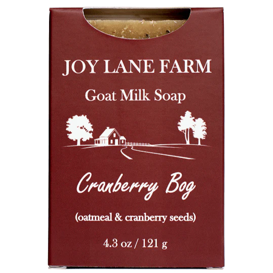 Handcrafted Artisan Goat Milk Soap- Exfoliating Cranberry Bog