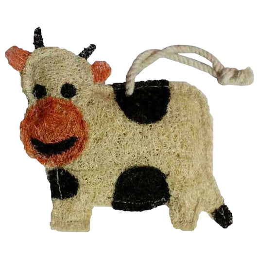 Loofah Art- Cow