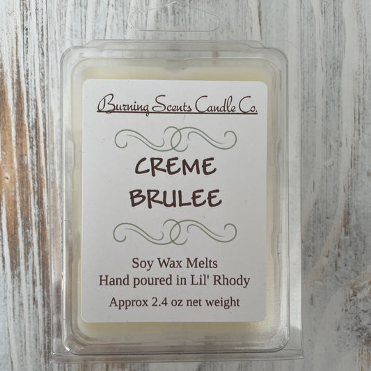Hand Poured Soy Wax Melts- Creme Brulee