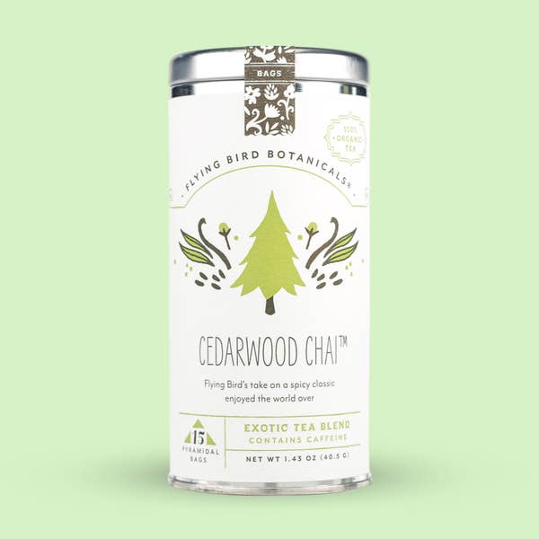 15 Bag Tin: Cedarwood Chai