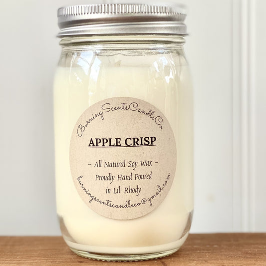 Hand Poured Soy Wax Candle- Apple Crisp