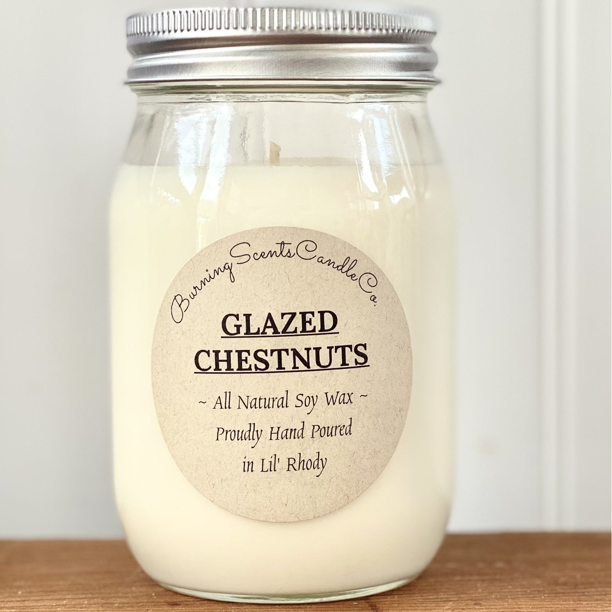 Hand Poured Soy Wax Candle- Glazed Chestnuts
