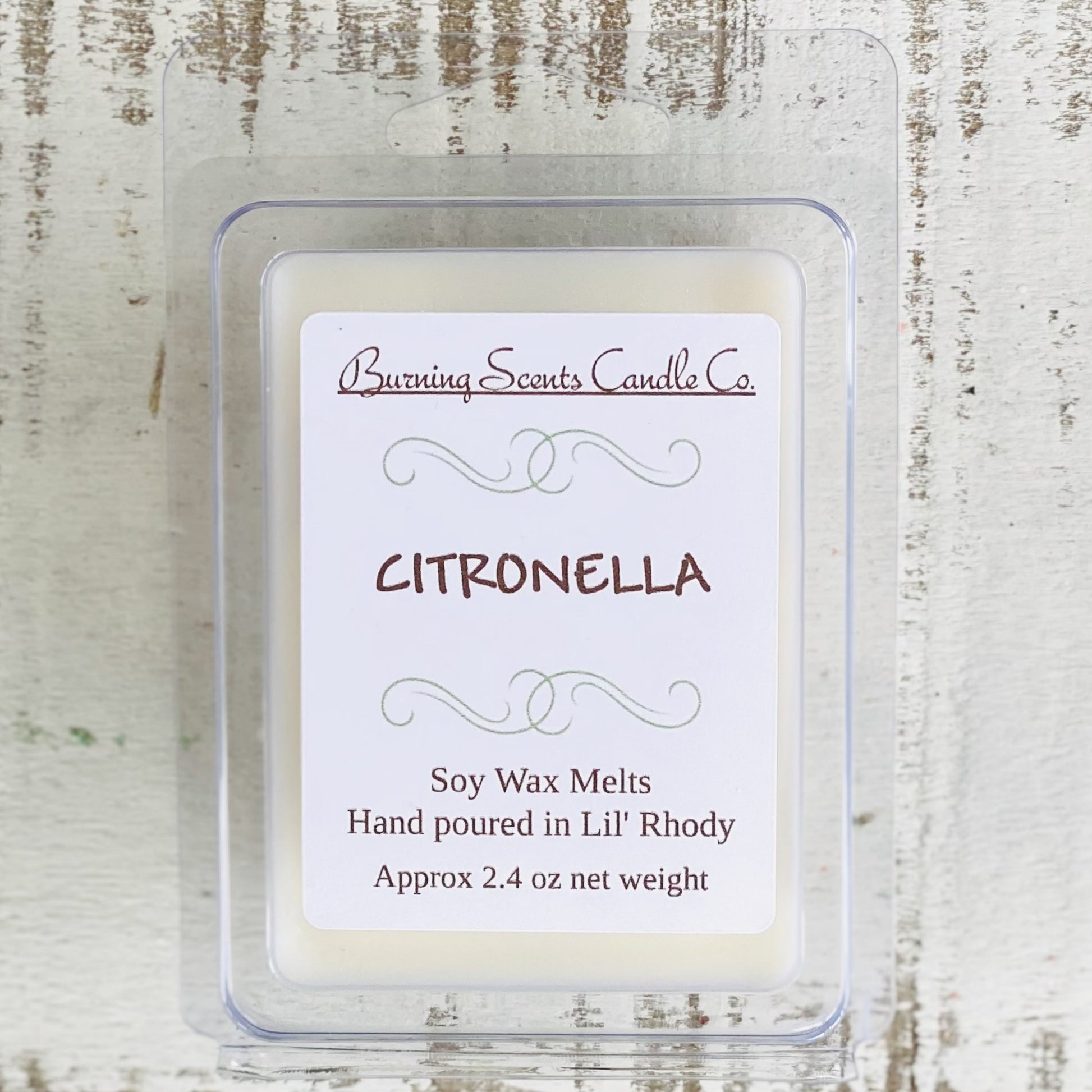 Hand Poured Soy Wax Melts- Citronella