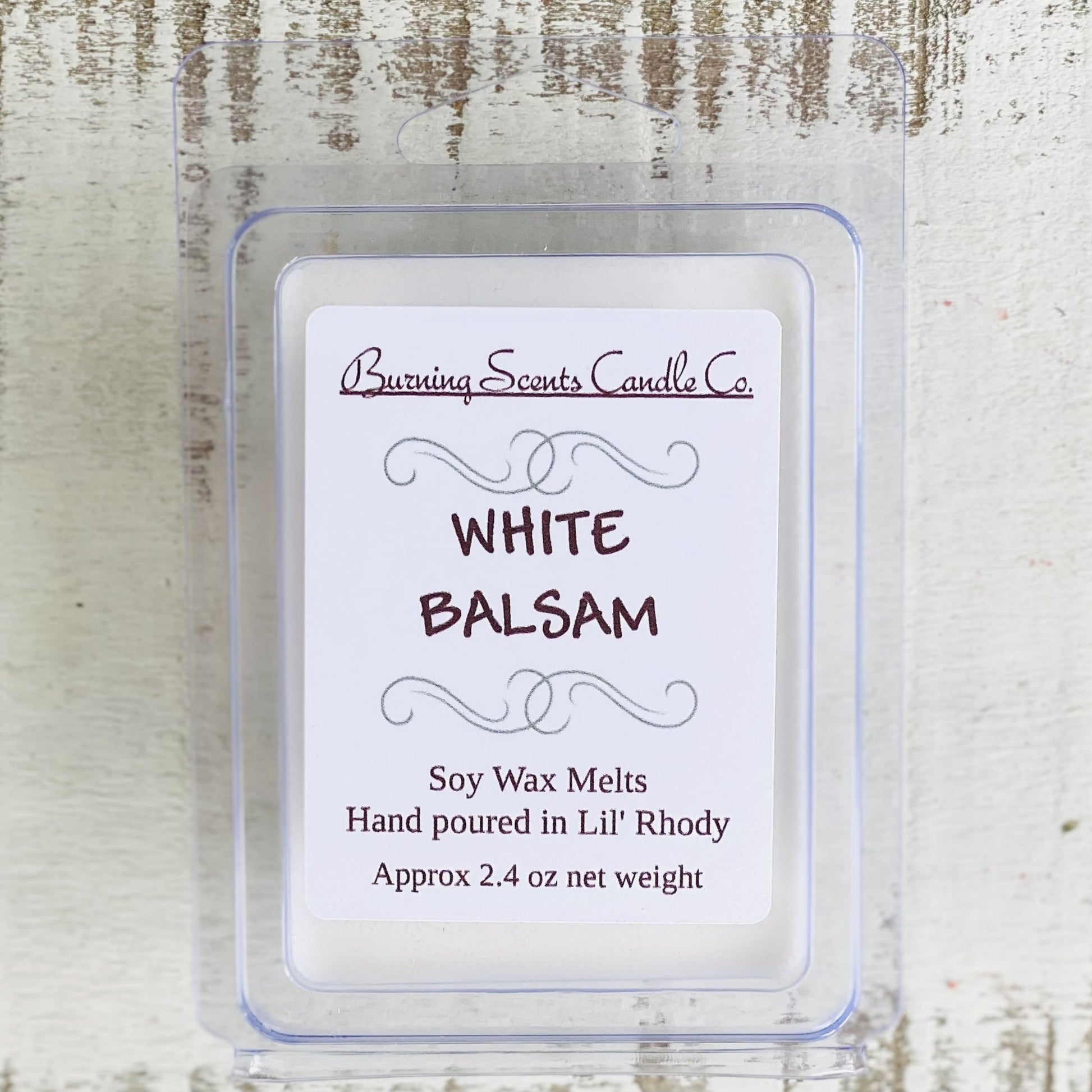 Hand Poured Soy Wax Melts- White Balsam
